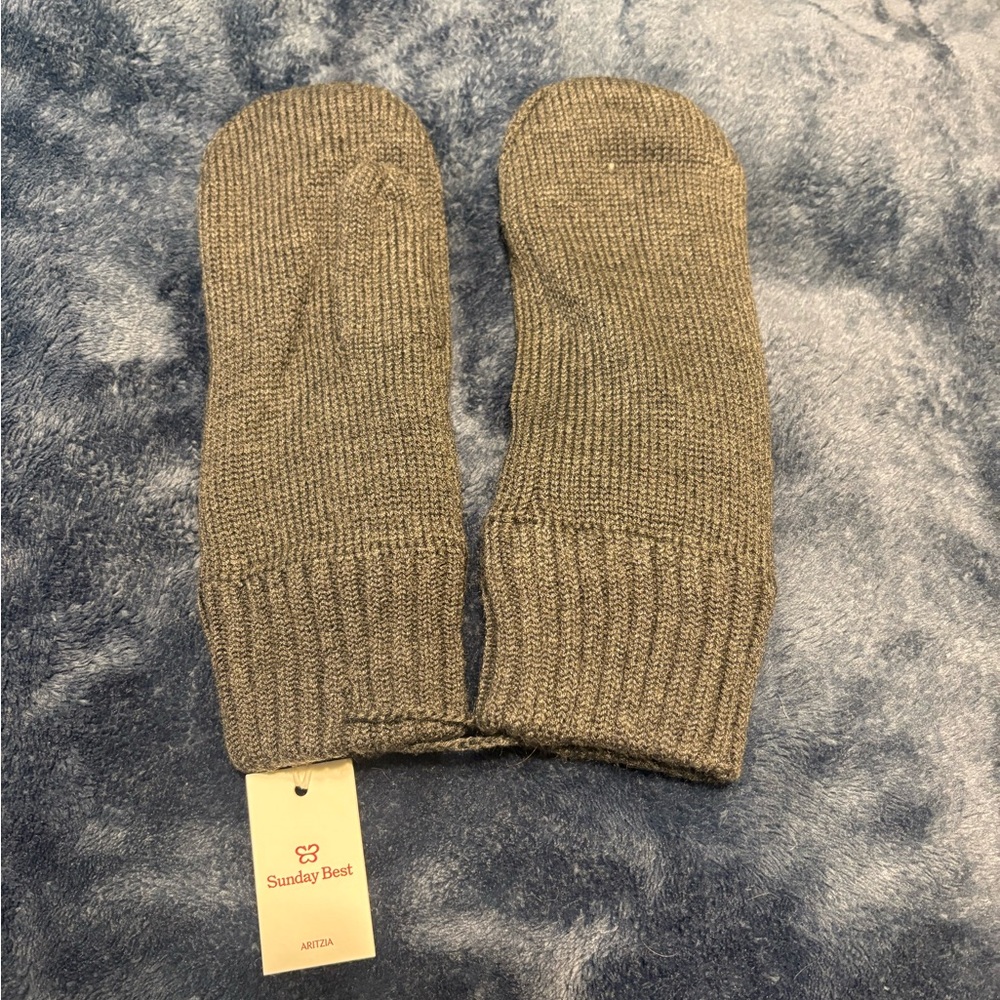 Aritzia Gray Mittens